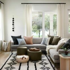 Torres Round Leather Ottoman - Small 32 Torres Round Leather Ottoman - Small -US Home Sales 2024 Torres Round Ottoman Olive Small 9