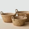 Totora Floor Basket -US Home Sales 2024 Totora Floor Basket Small 3