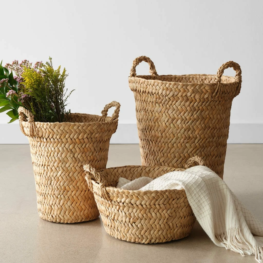 Totora Floor Basket 13 Totora Floor Basket - Image 11