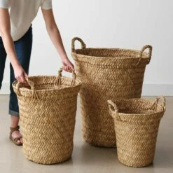 Totora Storage Basket -US Home Sales 2024 Totora Storage Basket Large 6