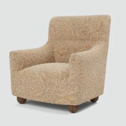Vale Shearling Armchair -US Home Sales 2024 Vale Armchair Shearling Tan Walnut 2