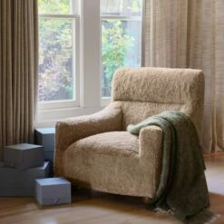 Vale Shearling Armchair -US Home Sales 2024 Vale Armchair Tan Shearling 12