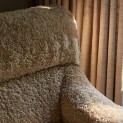 Vale Shearling Armchair -US Home Sales 2024 Vale Armchair Tan Shearling 9