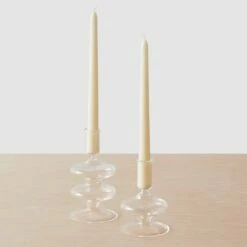 Veeha Glass Candle Holders - Set Of 2 7 Veeha Glass Candle Holders - Set Of 2 -US Home Sales 2024 Veeha Glass Candleholders 1