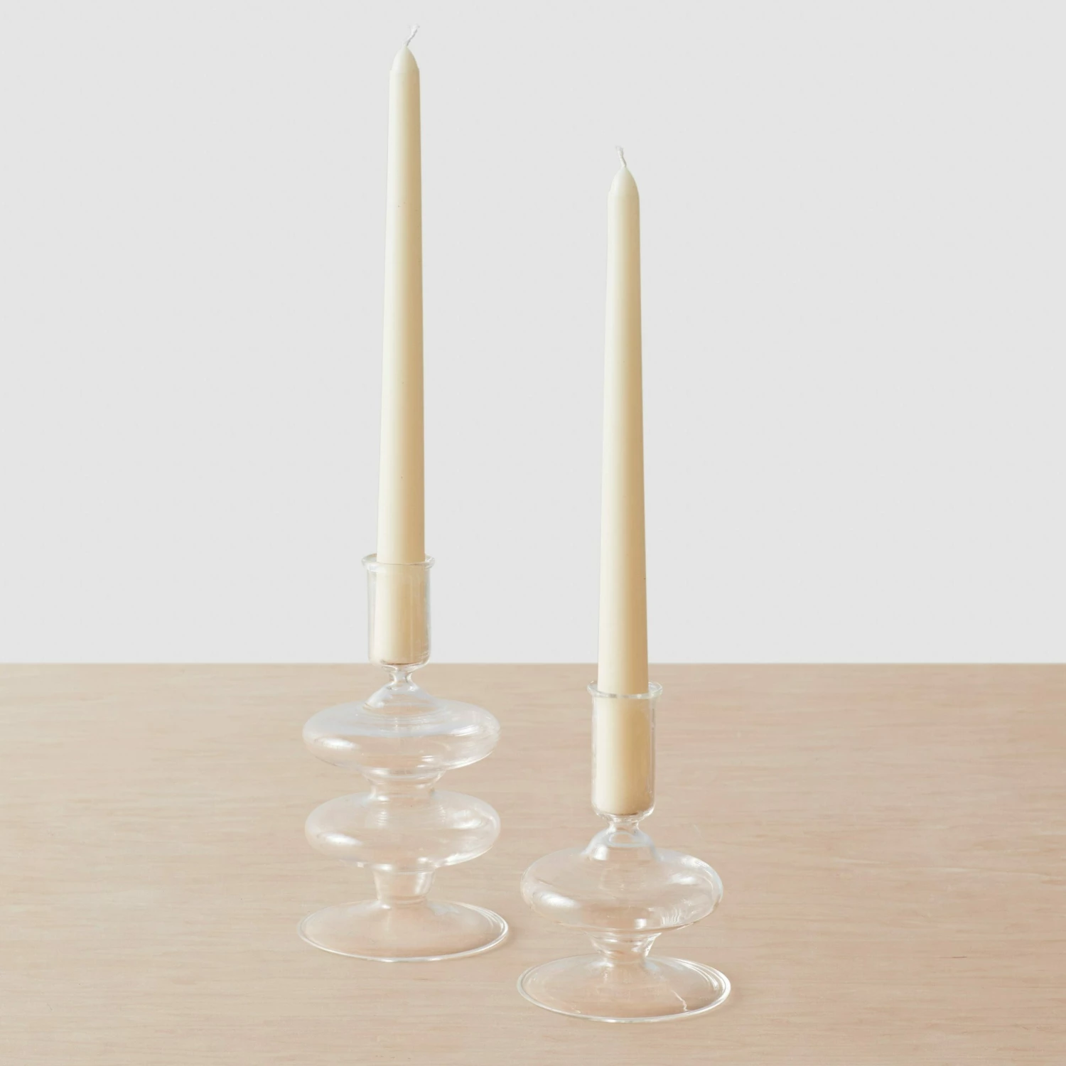 Veeha Glass Candle Holders - Set Of 2 4 Veeha Glass Candle Holders - Set Of 2 - Image 3