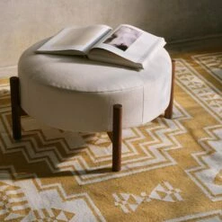 Vihan Handwoven Area Rug -US Home Sales 2024 Vihan Area Rug Mustard 5