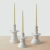 Zoli Ceramic Candle Holders - Set Of 3 1 Zoli Ceramic Candle Holders - Set Of 3 -US Home Sales 2024 Zoli Ceramic Candle Holders 1