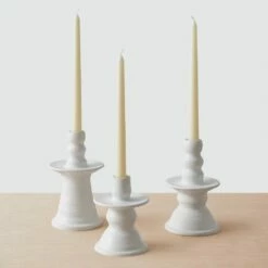 Zoli Ceramic Candle Holders - Set Of 3