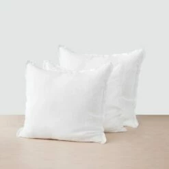 Stonewashed Linen Euro Shams -US Home Sales 2024 trio shams.001 54d3649a b987 4cc6 8ed8 084d6e998a48